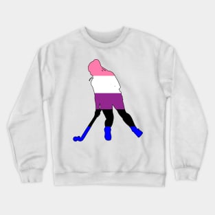 Field Hockey: Genderfluid Pride Crewneck Sweatshirt